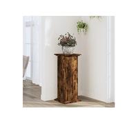 vidaXL Support pour plantes Chêne fumé 33x33x80 cm Bois composite