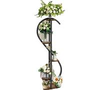 Support pour plantes, design à 5 niveaux, esthétique en forme de S, 1PCS