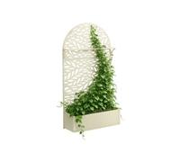 Support pour plantes d'extérieur Mica Decorations Sapri Blanc cassé Fer H180xl33xL90cm