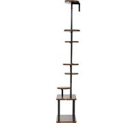 Support pour plantes d'intérieur avec lampes de culture, étagère à plantes éclairée à 8 niveaux de 157,5 cm de haut, support métallique d'angle pour plantes, 3 minuteries et 10 niveaux de luminosité,