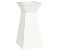 vidaXL Planteur en colonne blanc 35 x 35 x 73 cm
