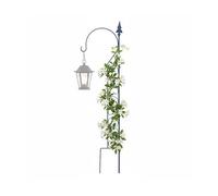 Support pour plantes grimpantes Relaxdays, H x L : 116 x 28 cm, arceau de berger, treillis métallique autoportant, noir