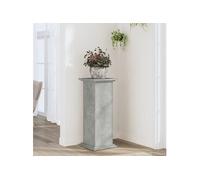 vidaXL Support pour plantes 852972 – bois d'ingénierie gris béton 33x33x80 cm (Gris G)
