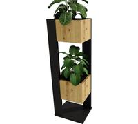 Support pour plantes, jardinière murale, colonne de plantation, jardinière, bac à fleurs surélevé, pot de fleurs, étagères à 2 niveaux, décoration intérieure