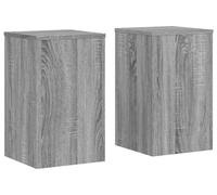 Support pour plantes, lot de 2 - Étagères en bois pour plantes - Supports décoratifs pour pots de fleurs - Étagère intérieure pour plantes - Décoration intérieure - Vert olive