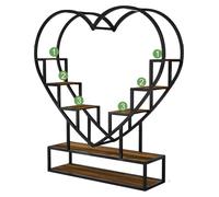 Support pour plantes, motif en forme de cœur, présentoir à plusieurs niveaux, 1 pièce de type A