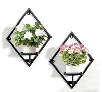 Support pour plantes noir en métal - Lot de 3 - Étagère pour plantes d'intérieur - Pot de fleurs - Matériau de haute qualité - Durable et moderne
