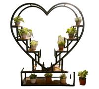 Support pour plantes, rangement à plusieurs niveaux, structure métallique robuste, 1 pièce, modèle C