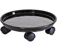 Support pour plantes sur roulettes - Chariot pour pots de fleurs - Permet de déplacer les plantes - Roues anti-rayures - Disponible en 3 tailles - Marron