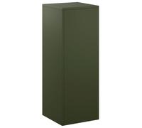 Support pour plantes, vert olive, 30 x 30 x 80 cm, en acier résistant aux intempéries