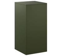 Support pour plantes, vert olive, 40 x 40 x 80 cm, en acier résistant aux intempéries