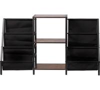 Support pour platine vinyle à 3 niveaux Support métallique pour disques vinyles pouvant contenir jusqu'à 280 albums Noir