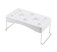 Support pour poche à douille - Support pour poche à douille pliable de 29,3 cm | Organisateur en ABS et acier inoxydable | Multi-trous pour différentes tailles de manches | Outil de décoration de pâti