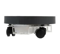 Support pour Pots de Fleurs à Roulettes, Plateau Rond Mobile en Plastique | Roues Fluides, Récupérateur D’eau, Protège le Sol des Rayures, Maison Appartements