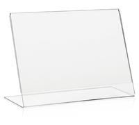 Support pour prospectus, format A5, orientation horizontale, type L, 10 pièces, transparent