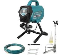 Support pour pulvérisateur de peinture sans air, structure en acier, 76 x 51 x 114 cm, compatible avec différents pulvérisateurs, pression maximale de 3 000 PSI, capacité de 38 litres