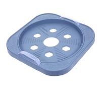 Support pour Réservoir de Propane à Roues en Acier Inoxydable Bleu | Plastique, Fond Renforcé et Capacité Stable, Protège Sol et Plateau, Restaurants et Cuisines Familiales