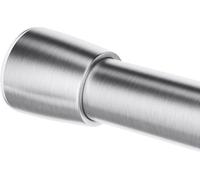 Support pour rideau de douche Famanu, tige télescopique extra courte, extensible, sans perçage, finition argent mat, longueur réglable de 66 à 107 cm