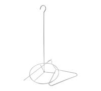Support pour Rôtir la Dinde en Acier Inoxydable, 1 Set, Argenté | Structure Détachable, Cuisson Verticale, avec Crochet de Levage et Base, Usage Poulet et Dinde