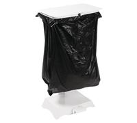 Le support de sac poubelle Jantex est autoportant et équipé d'une pédale et d'un couvercle.