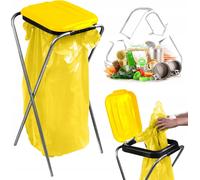 Support pour sac poubelle - Support pour sac poubelle - Autoportant - Simple - Pour sac poubelle de 120 l - Tri des déchets