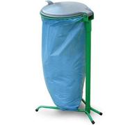 Support pour sacs-poubelle de 120 l avec support métallique/couvercle TRANSPAK