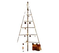 Support pour sapin de Noël, design à 6 niveaux, matériau durable, couleur noire