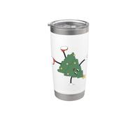 Support pour sapin de Noël Motif amusant Gobelet isotherme en acier inoxydable double paroi
