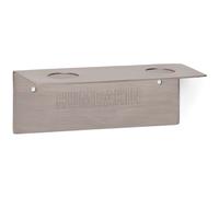 Support pour savons liquides 14 cm, double, argent, acier inoxidable, Humdakin