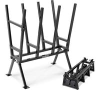 Support pour scie 77x50x105 cm, capacité de charge de 400 kg, avec système de blocage, réglable en hauteur. Support en acier pour scie à bois, outil d'aide pour scier le bois