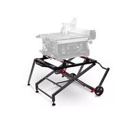 Support pour scie circulaire – E-Stand TSS – Acier – Hauteur réglable 57 à 62 cm – Charge max. 200 kg – Repliable – Roulettes intégrées