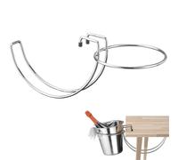 HENDI Porte-seau à Champagne de Table, Acier Chromé avec Protection en Caoutchouc, Compatible avec Seaux à Glace jusqu'à Ø19,4cm, Hauteur 19,3cm
