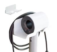 Support pour sèche-cheveux | Cintre pour sèche-cheveux de salle de bain | Max 2 kg Support mural autocollant | Organisateur de câbles | Rangement d'outils pour cheveux | Pour maison, dortoir