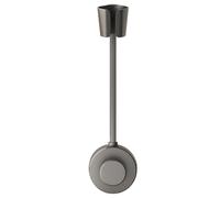 Support pour sèche-cheveux - En silicone ABS - 33 cm - Support pour sèche-cheveux - Organiseur mural stable - Étagère de rangement résistante à la chaleur - Porte-outils de coiffage de salle de bain