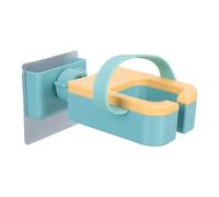 Support pour Sèche-cheveux sans Perçage, Rotatif Mural en Plastique Vert | Gain de Place, Maintien Ordonné la Salle de Bain, Étagère Murale Pratique pour Rangement Quotidien