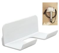 Support pour sèche-cheveux sans perçage | Support mural universel | Compact