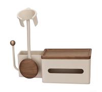 Support pour séchoir Mural Acier 3kg Porte-Combes Support pour | Dimensions 32x15x12cm, finition crème élégante, gain de place optimal, organiseur tout-en-un, durable