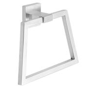 Support pour serviette en acier inoxydable brossé, à fixer au mur, dimensions : 16x15x7 cm