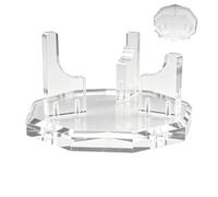 Support pour Sphère en Décoratif Acrylique Nonagonal | Support de Présentation pour Boule de Pour Bureau Bibliothèque Armoire Table de Travail Roches Fossiles Géodes Minéraux