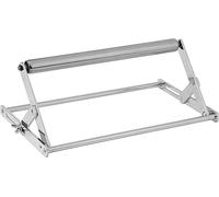 Support pour table de découpe d'onglet - Trépied pour scie à onglet - Coupe de précision - Réglable en hauteur - 25,3 x 22 x 6,8 cm - Argent