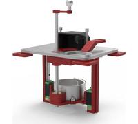 Support pour table de fraisage - Fixation 65 mm - Réglage précis de la hauteur - Montage sous la table - Pour établi/table de fraisage - Pour défonceuse/machine à graver - Rouge