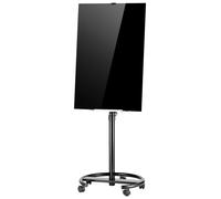 Support pour tableau blanc magnétique mobile VEVOR, 90x60 cm, noir, pour bureau, école ou maison. Hauteur réglable de 136 à 175 cm. Tableau blanc magnétique en verre sans cadre, inclus : marqueurs, ai