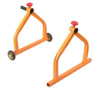 Support pour tambour de câble - Enrouleur de câble industriel - Structure en acier soudée - Grandes roues - Manchon en silicone antidérapant - Pour tambours jusqu'à 71 cm de diamètre, charge maximale