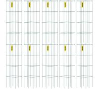 Support pour tomates - Support pour plantes grimpantes - Treillis de support - Guide pour plantes - Anneau de support - Lot de 10