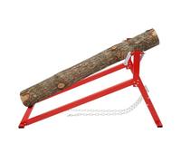 Support pour tronçonneuse à charge lourde, pliable, 300 kg, 134,5 x 50 x 73 | Diamètre du tronc de 36 cm, longueur du tronc de 6 m et chaîne de 2 m, support triangulaire, surface de chargement ouverte