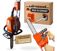 Support pour tronçonneuse, compatible avec les marques Stihl et Dolmar, en plastique, de couleur orange