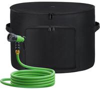 Support pour tuyau d'arrosage, sac de rangement pour tuyau de jardin, 45,7 x 33 cm, gris anthracite