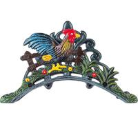 Support pour tuyau d'arrosage - Support mural - Fonte - Robuste - Décoratif - Motif robinet