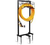 Support pour tuyau d'arrosage, sur pied, support pour tuyau d'arrosage haute performance, support de fixation, enrouleur de tuyau pour l'extérieur, tuyau sur pied, rangement, pour le jardin, la cour,