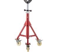 Support pour tuyaux SucceBuy, réglable de 28 à 52 pouces, pour tuyaux à embout en V, capacité de 882 lb avec roulettes, support portable en acier pour tuyaux de 1/8 à 12 pouces